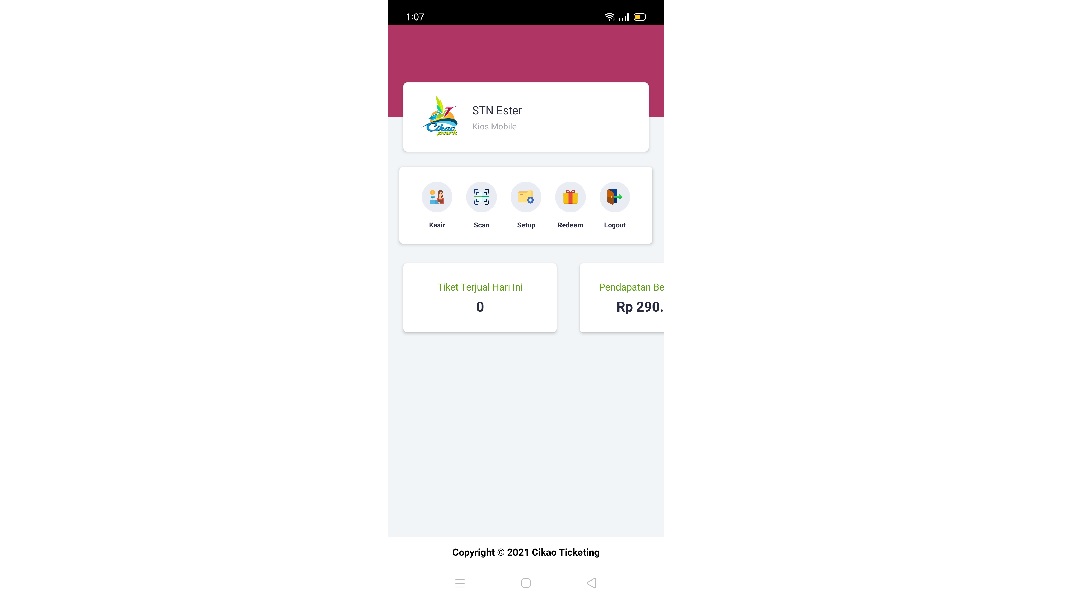 Ticketing System Mobile Dashboard